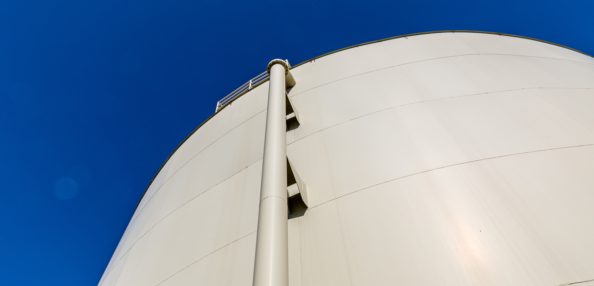 Water tank and blue sky